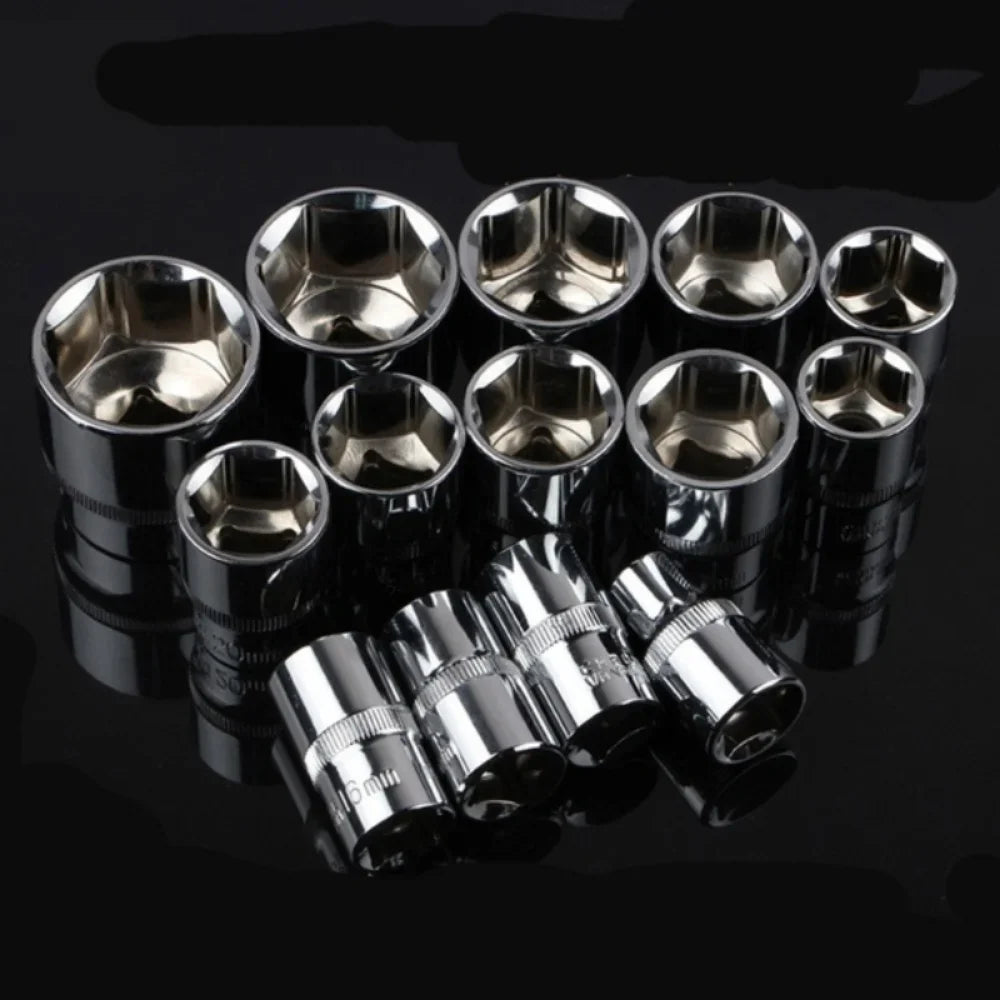 12PCS Compact Socket Set – Portable Car Repair Kit