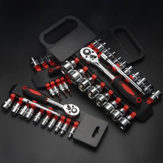 12PCS Compact Car Socket Tool Set – Portable Emergency Repair Kit for Cars & Motorcycles. Essential compact socket set for quick car repairs and emergency fixes.
