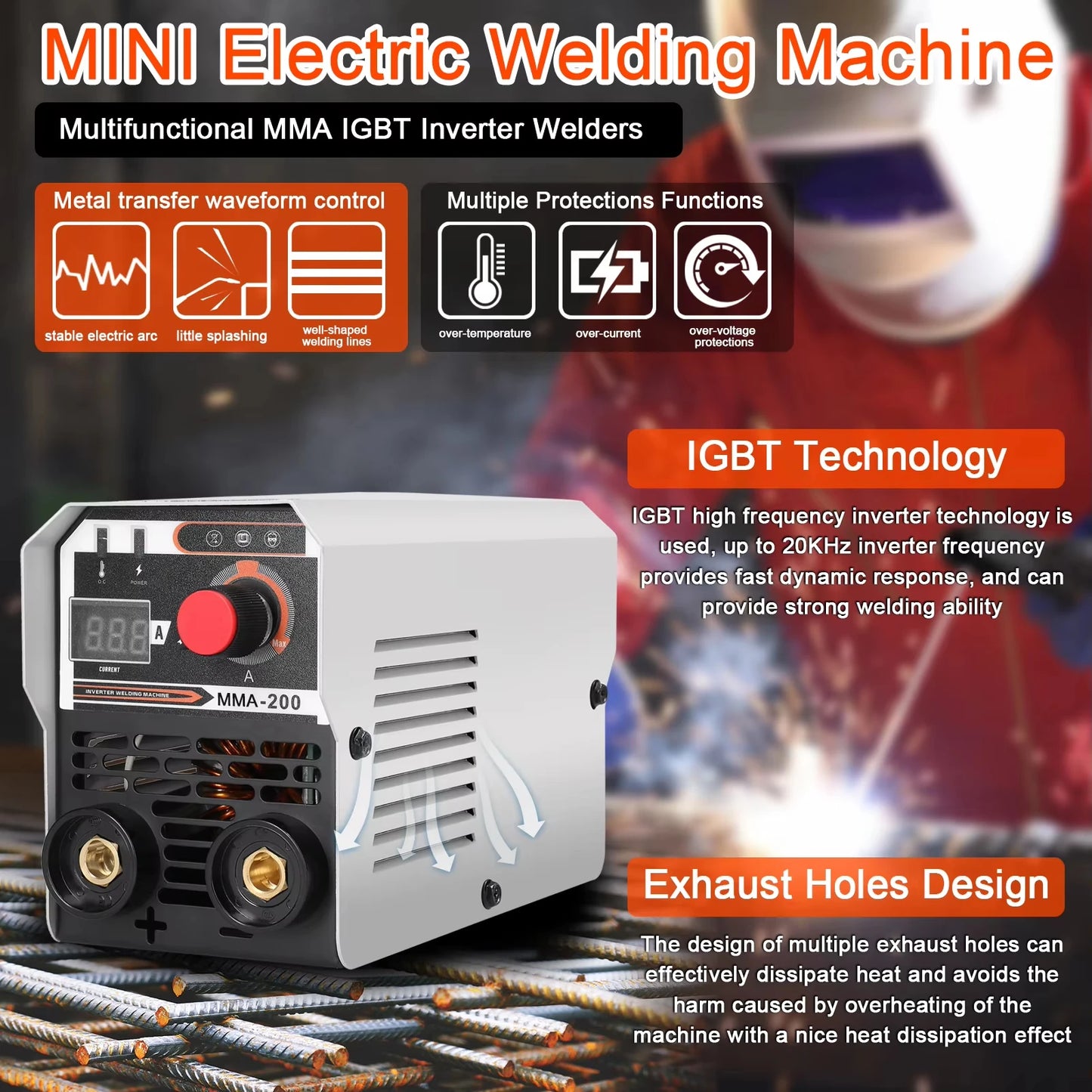 2-in-1 MIG/MMA Welding Machine – IGBT Inverter DC Welder