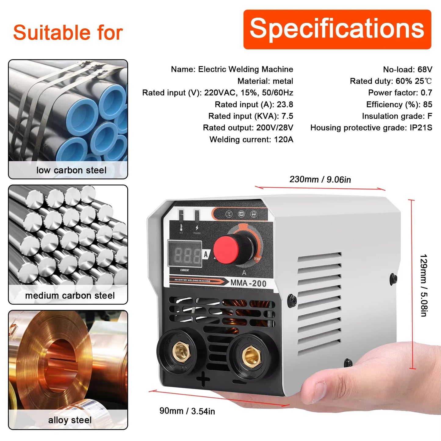 2-in-1 MIG/MMA Welding Machine – IGBT Inverter DC Welder