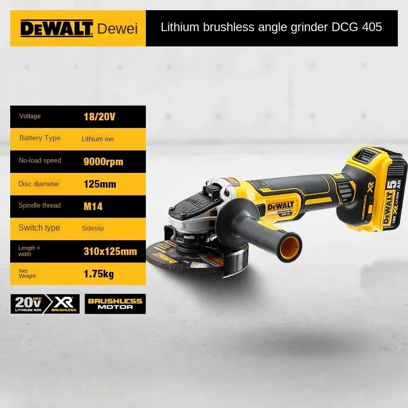 18V Brushless Angle Grinder – 125mm Cordless Cutting Tool