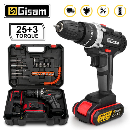 21V Cordless Impact Drill – Brushless Hammer Driver