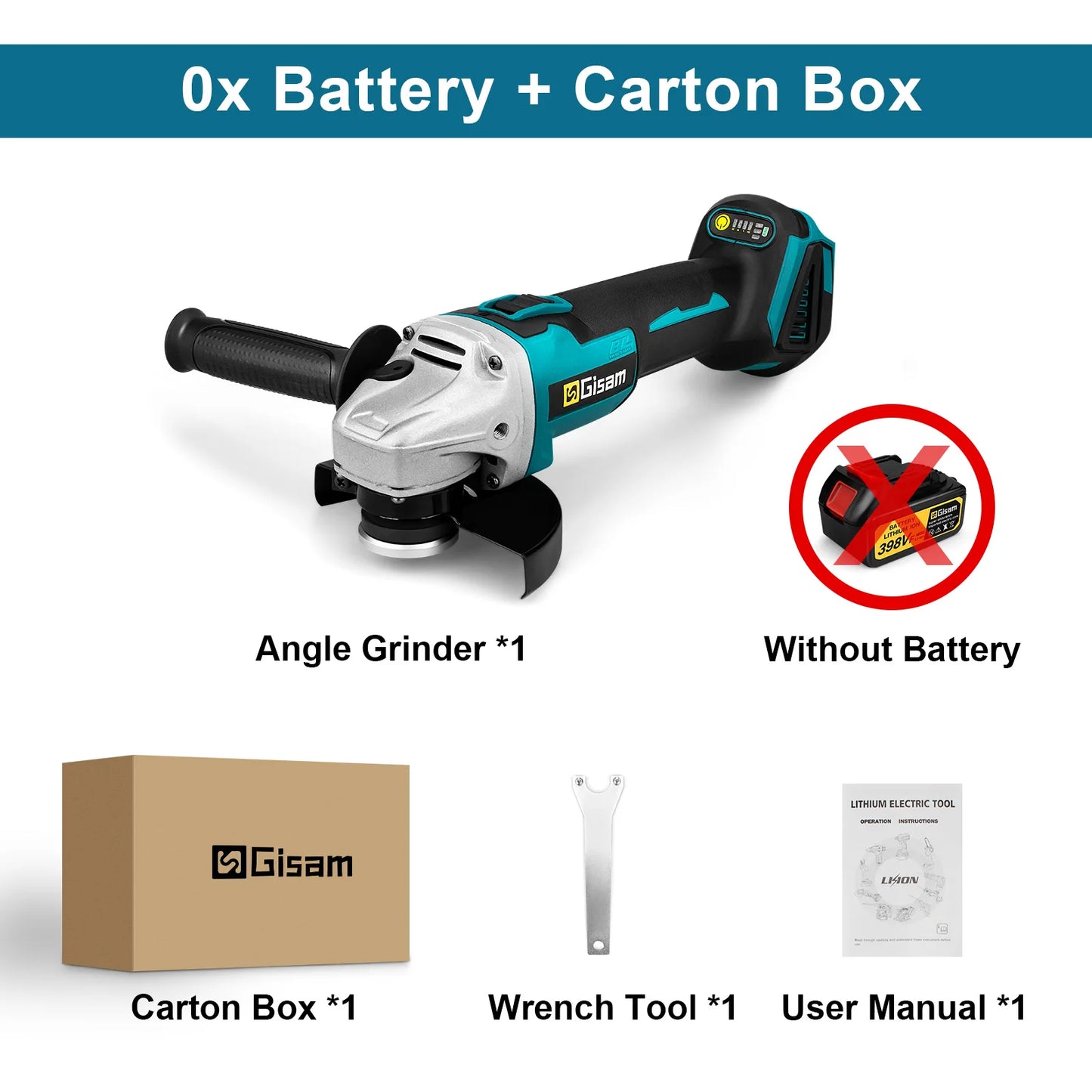 125mm Brushless Angle Grinder – 18V Cordless Cutting Tool