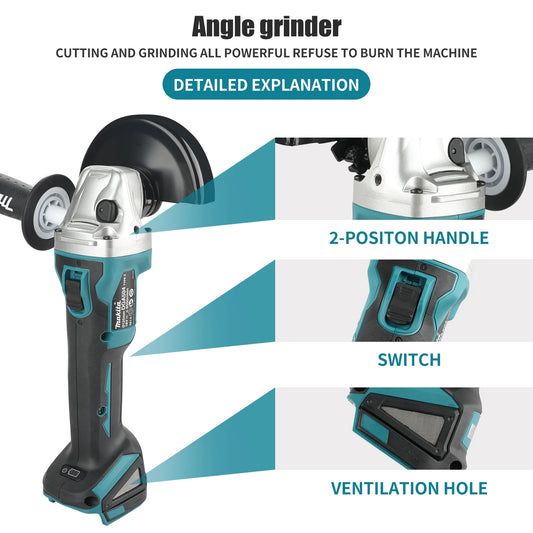 18V Brushless Angle Grinder – 125mm Cordless Cutting Tool