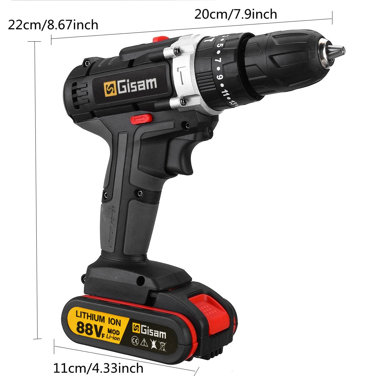 21V Cordless Impact Drill – Brushless Hammer Driver